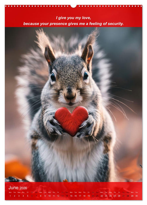 I'll give you my love (CALVENDO Monthly Calendar 2026)