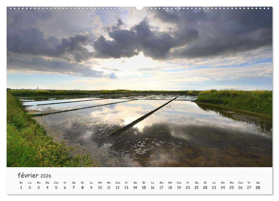 Presqu'île et pays de Guérande - Entre plage et marais (CALVENDO Calendrier mensuel 2026)