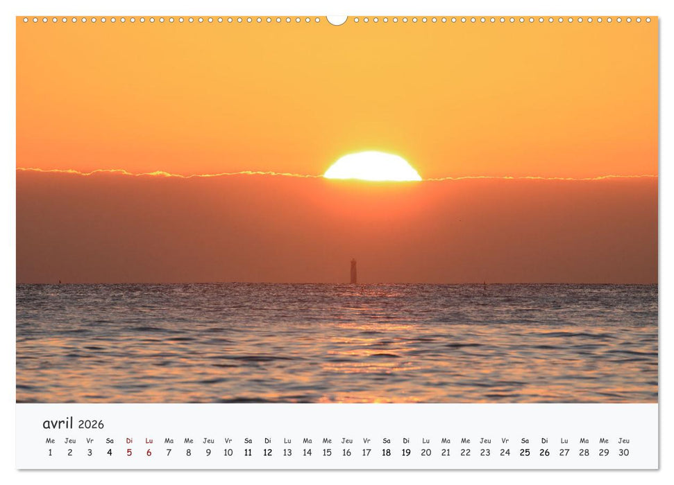 Presqu'île et pays de Guérande - Entre plage et marais (CALVENDO Calendrier mensuel 2026)