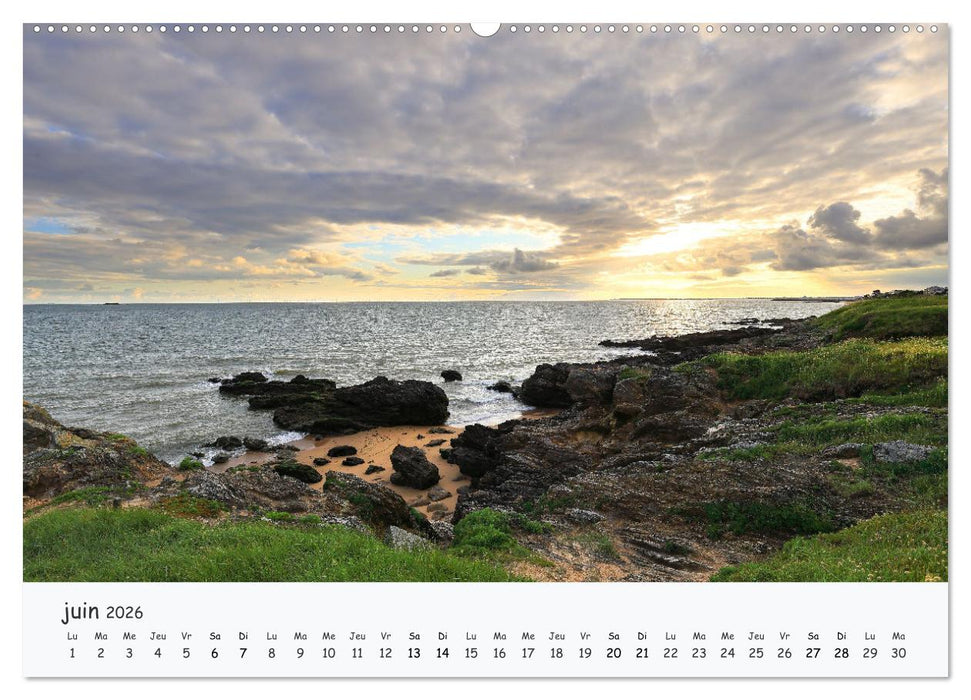 Presqu'île et pays de Guérande - Entre plage et marais (CALVENDO Calendrier mensuel 2026)