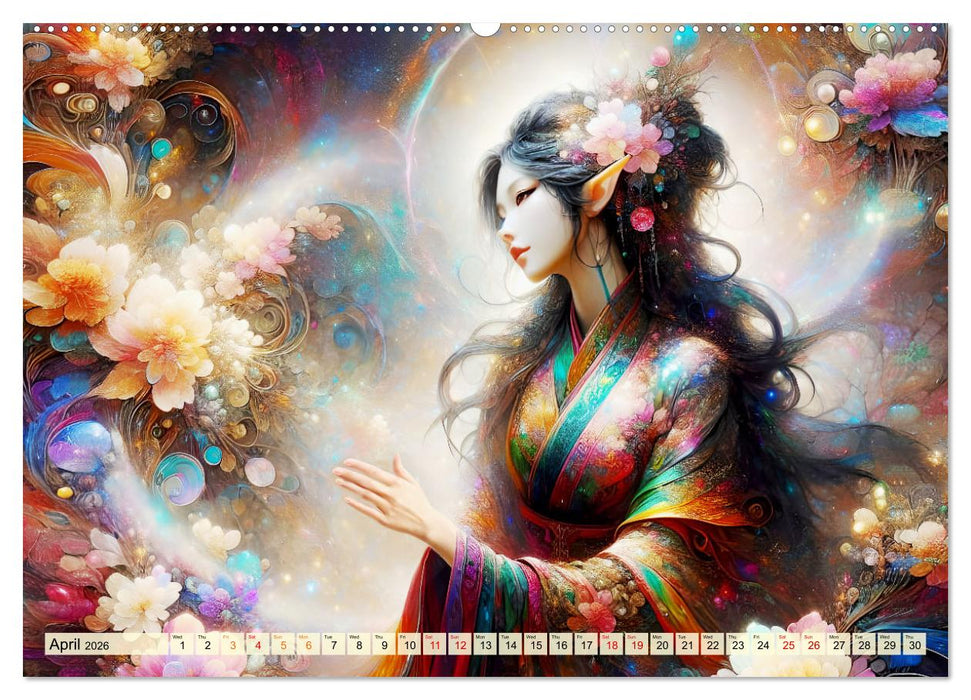 The flower elves Enchanting harmony (CALVENDO Monthly Calendar 2026)