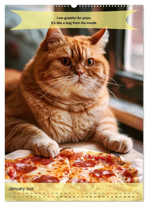 A year of greatfullness with funny animals (CALVENDO Monthly Calendar 2026)