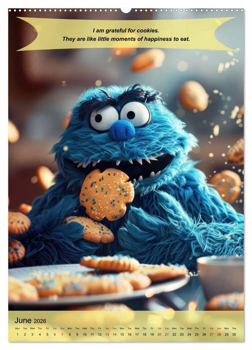 A year of greatfullness with funny animals (CALVENDO Monthly Calendar 2026)