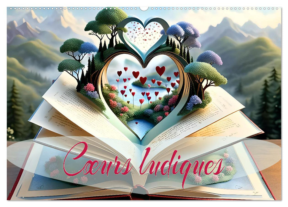 Cœurs ludiques (CALVENDO Calendrier mensuel 2026)