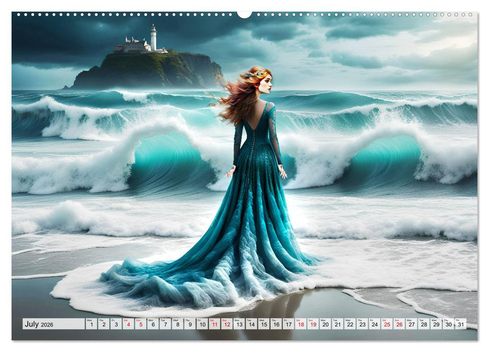 Harmony - Elegance in harmony of waves (CALVENDO Premium-Calendar 2026)