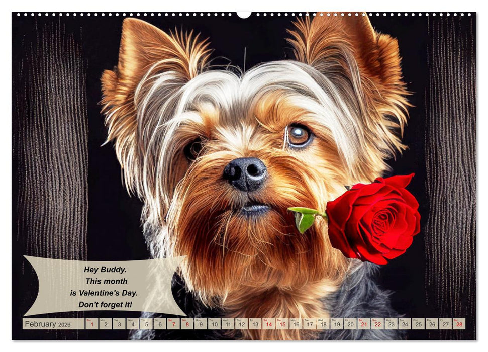 Great fun for Yorkshire Terrier lovers (CALVENDO Monthly Calendar 2026)