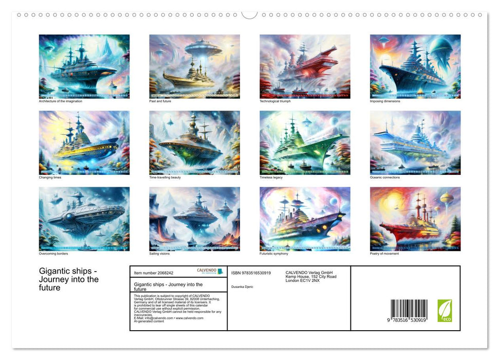 Gigantic ships - Journey into the future (CALVENDO Premium-Calendar 2026)