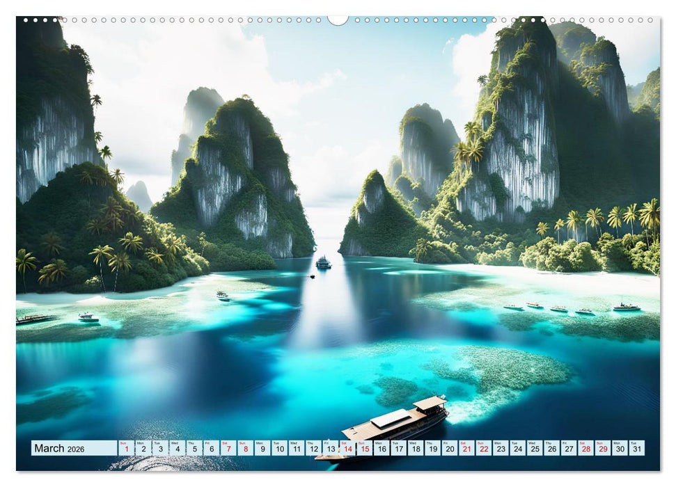 Archipelago's Exotic paradise trip (CALVENDO Monthly Calendar 2026)