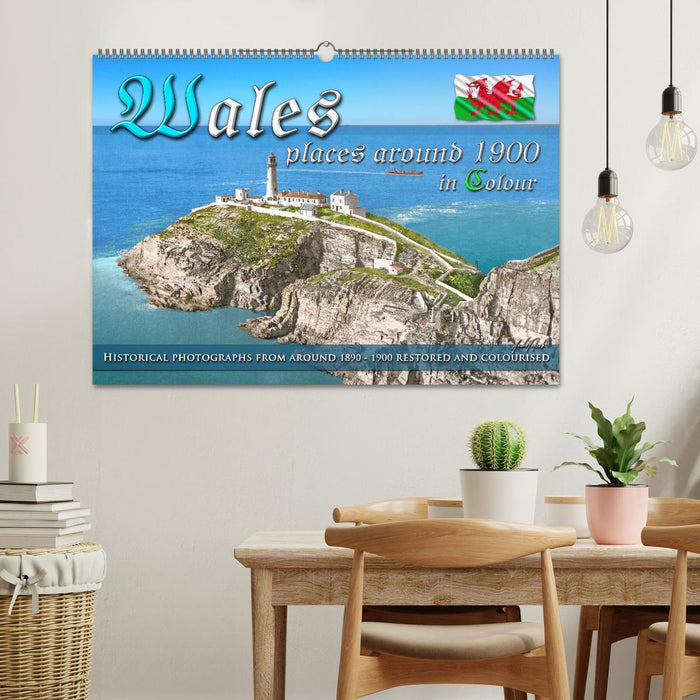 Wales around 1900 - photos restored and colourised (CALVENDO Monthly Calendar 2026)