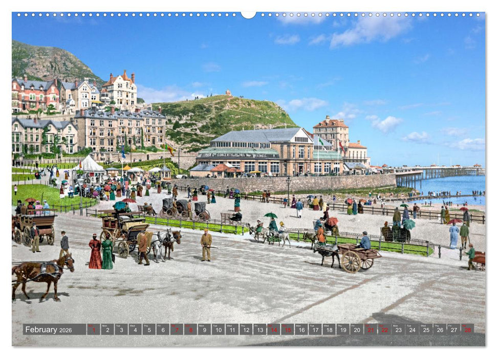 Wales around 1900 - photos restored and colourised (CALVENDO Monthly Calendar 2026)