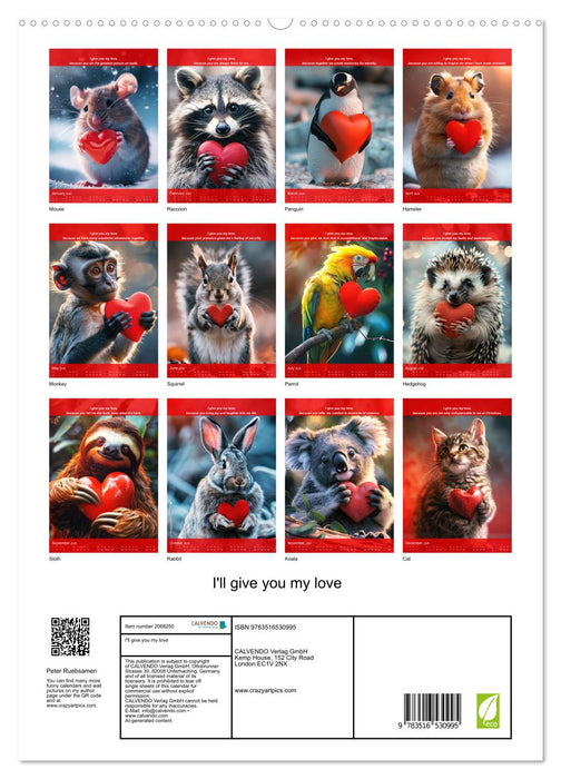 I'll give you my love (CALVENDO Premium-Calendar 2026)