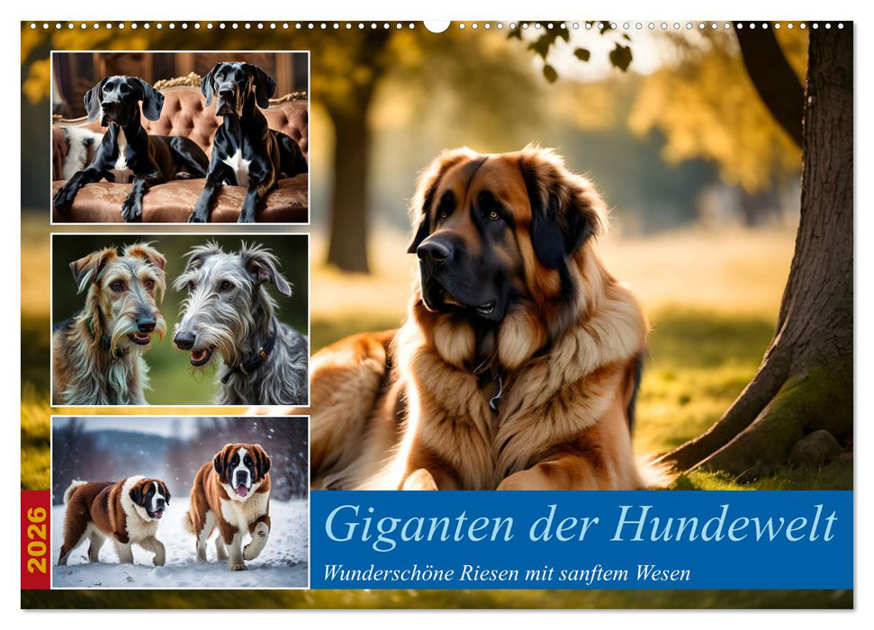 Giganten der Hundwelt (CALVENDO Wandkalender 2026)