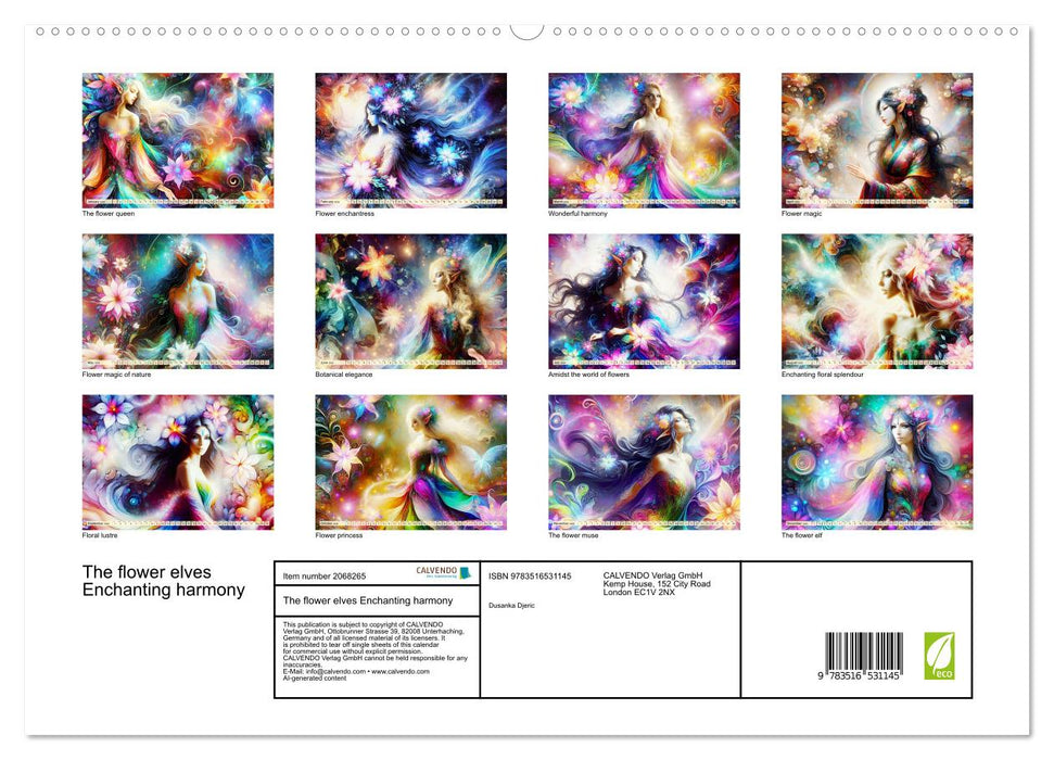 The flower elves Enchanting harmony (CALVENDO Premium-Calendar 2026)