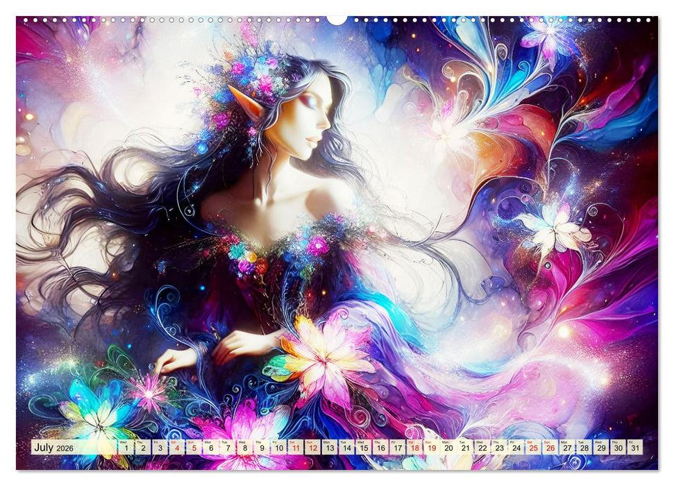 The flower elves Enchanting harmony (CALVENDO Premium-Calendar 2026)