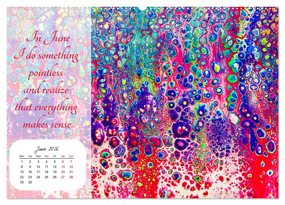 Your year filled with mindfulness (CALVENDO Monthly Calendar 2026)