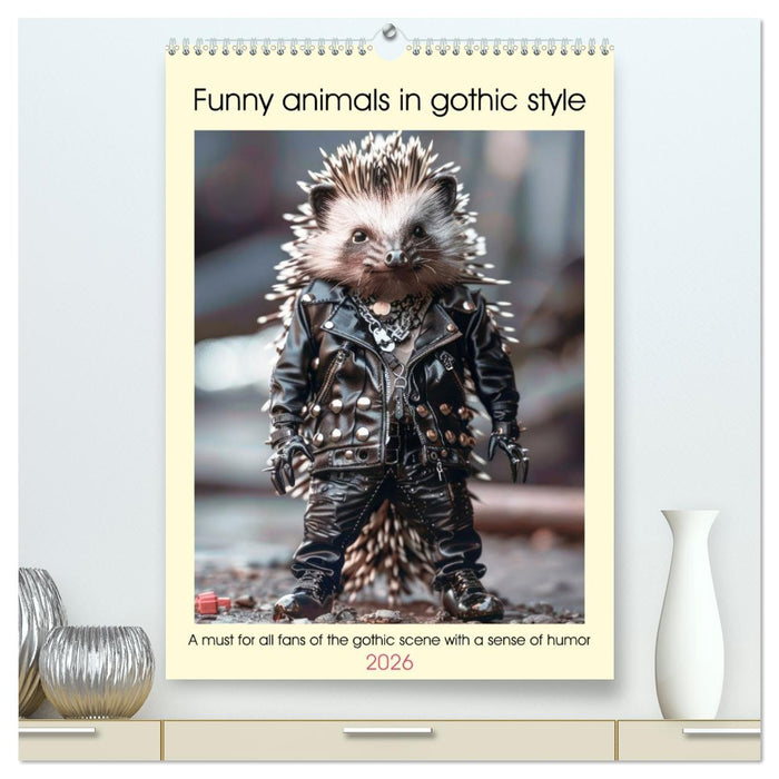 Funny animals in gothic style (CALVENDO Premium-Calendar 2026)