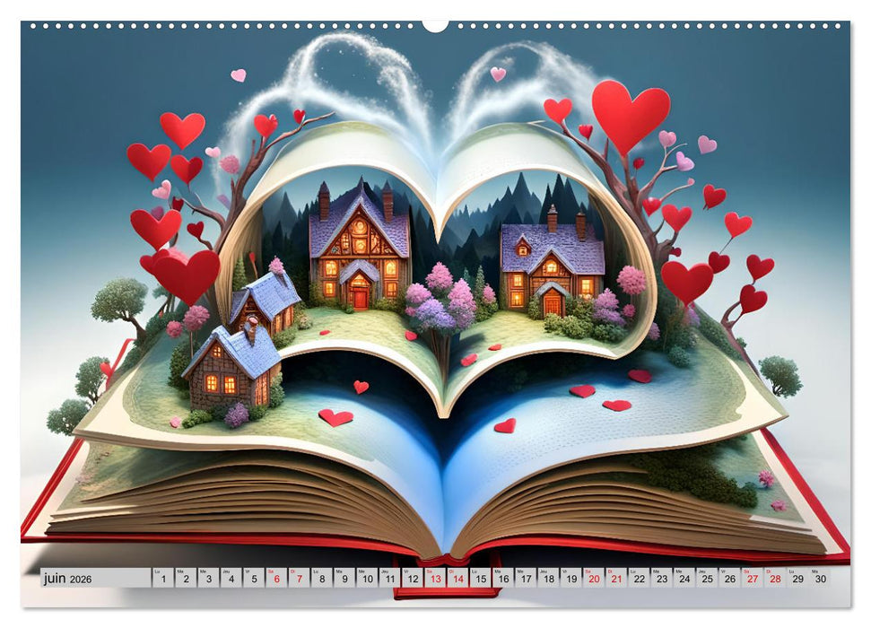 Cœurs ludiques (CALVENDO Calendrier supérieur 2026)