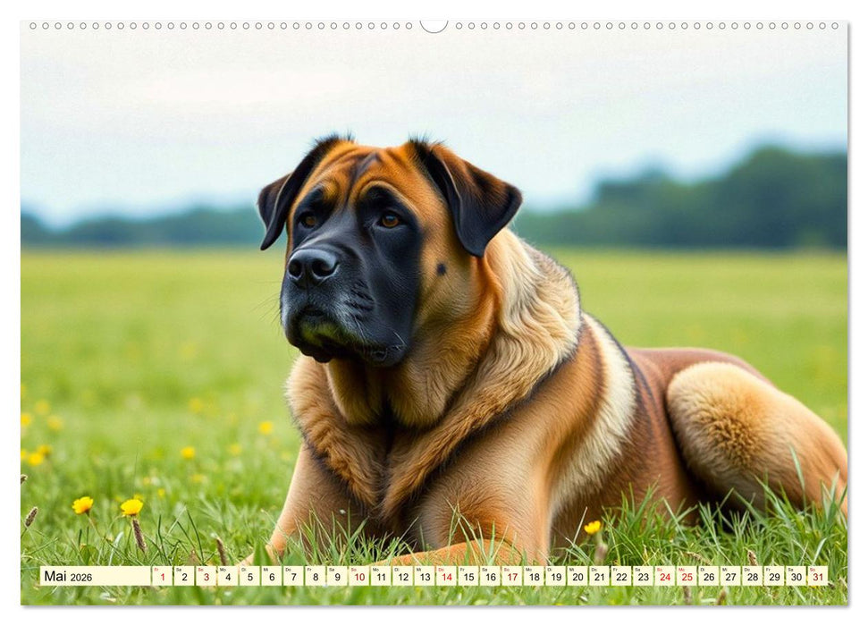 Giganten der Hundwelt (CALVENDO Premium Wandkalender 2026)