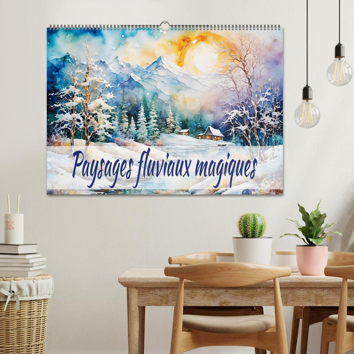 Paysages fluviaux magiques (CALVENDO Calendrier mensuel 2026)