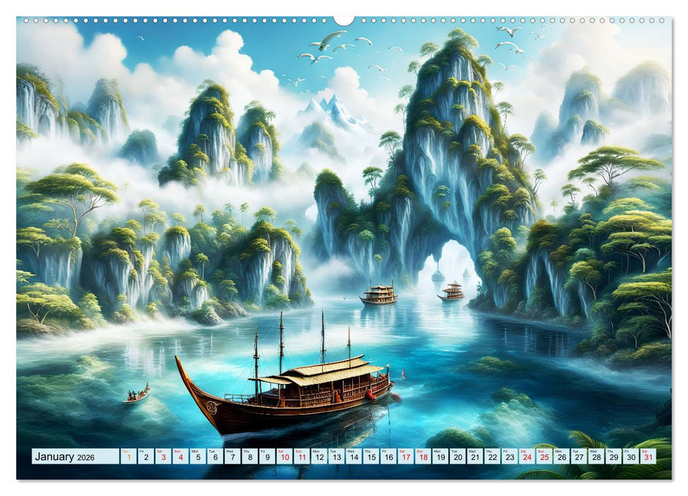 Archipelago's Exotic paradise trip (CALVENDO Premium-Calendar 2026)