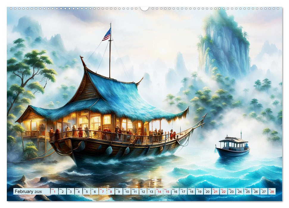 Archipelago's Exotic paradise trip (CALVENDO Premium-Calendar 2026)