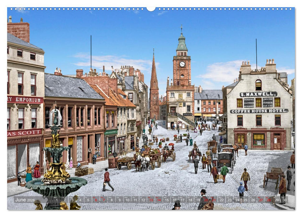 Scotland around 1900 - photos restored and colourised (CALVENDO Premium-Calendar 2026)