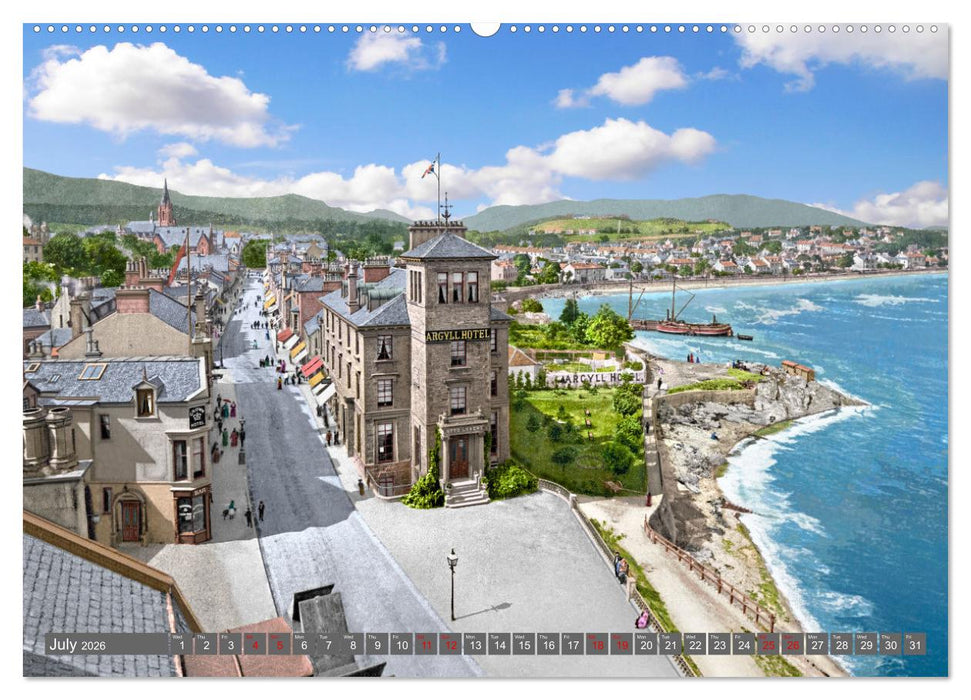 Scotland around 1900 - photos restored and colourised (CALVENDO Premium-Calendar 2026)