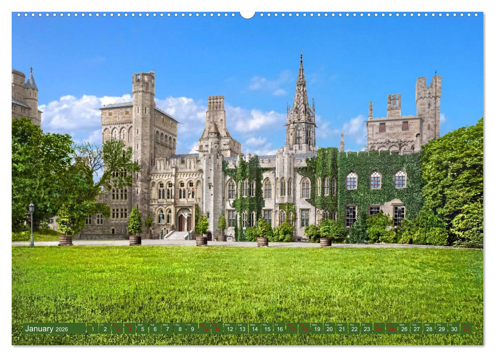 Wales around 1900 - photos restored and colourised (CALVENDO Premium-Calendar 2026)