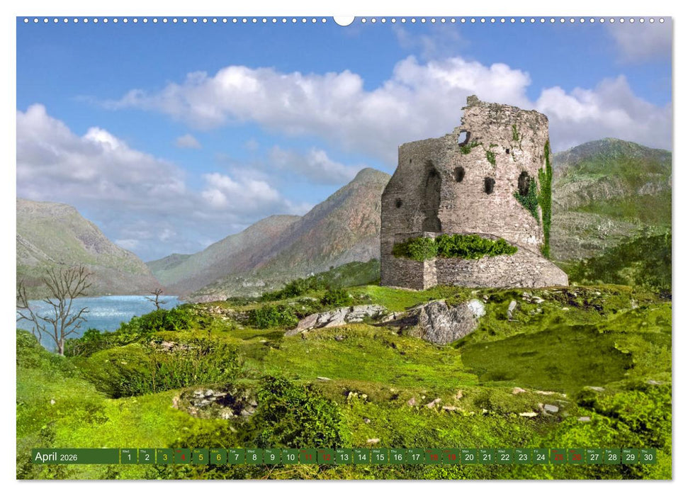 Wales around 1900 - photos restored and colourised (CALVENDO Premium-Calendar 2026)