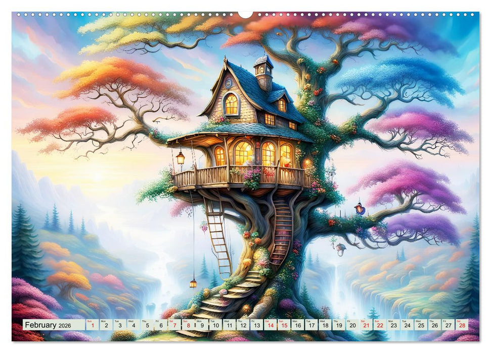 Treehouse fantasies (CALVENDO Monthly Calendar 2026)
