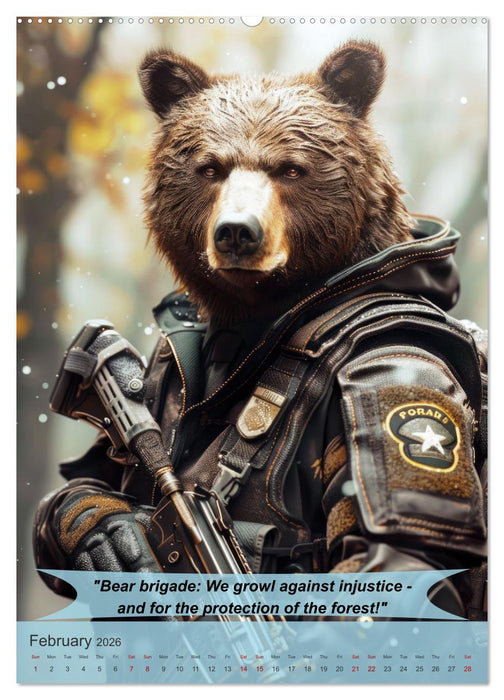 Animalistic and funny police officers (CALVENDO Monthly Calendar 2026)