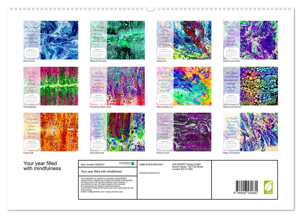 Your year filled with mindfulness (CALVENDO Premium-Calendar 2026)