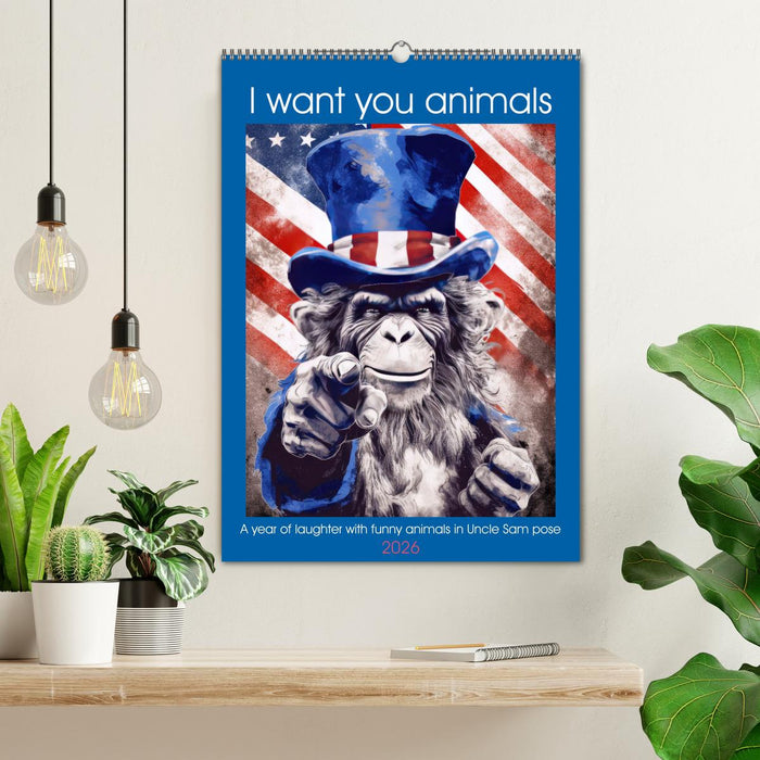 I want you animals (CALVENDO Monthly Calendar 2026)