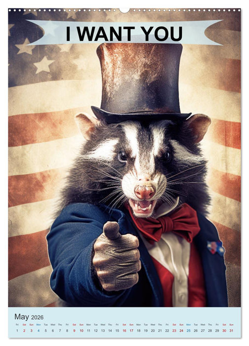 I want you animals (CALVENDO Monthly Calendar 2026)