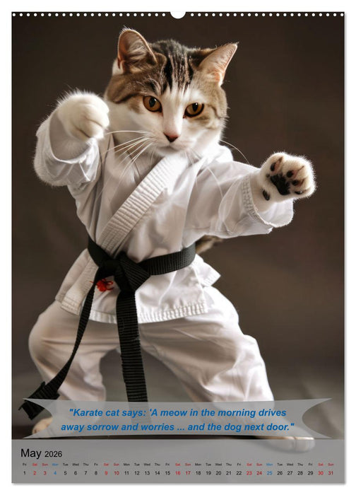 Great fun with animal karate fighters (CALVENDO Monthly Calendar 2026)
