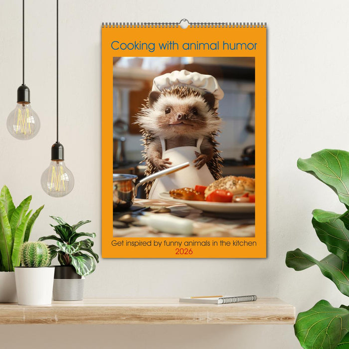 Cooking with animal humor (CALVENDO Monthly Calendar 2026)