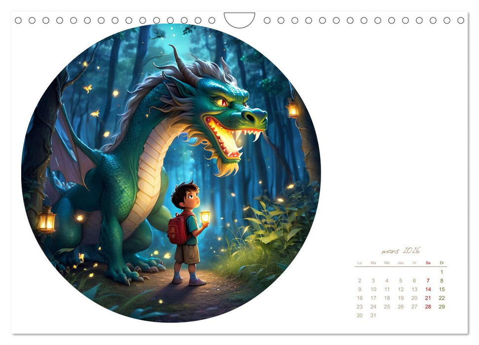 La colère des dragons (CALVENDO Calendrier mensuel 2026)