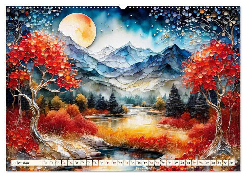 Paysages fluviaux magiques (CALVENDO Calendrier supérieur 2026)