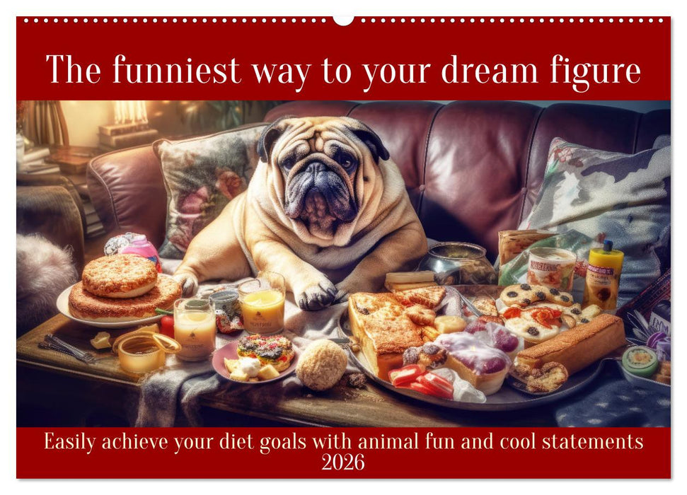 The funniest way to your dream figure (CALVENDO Monthly Calendar 2026)