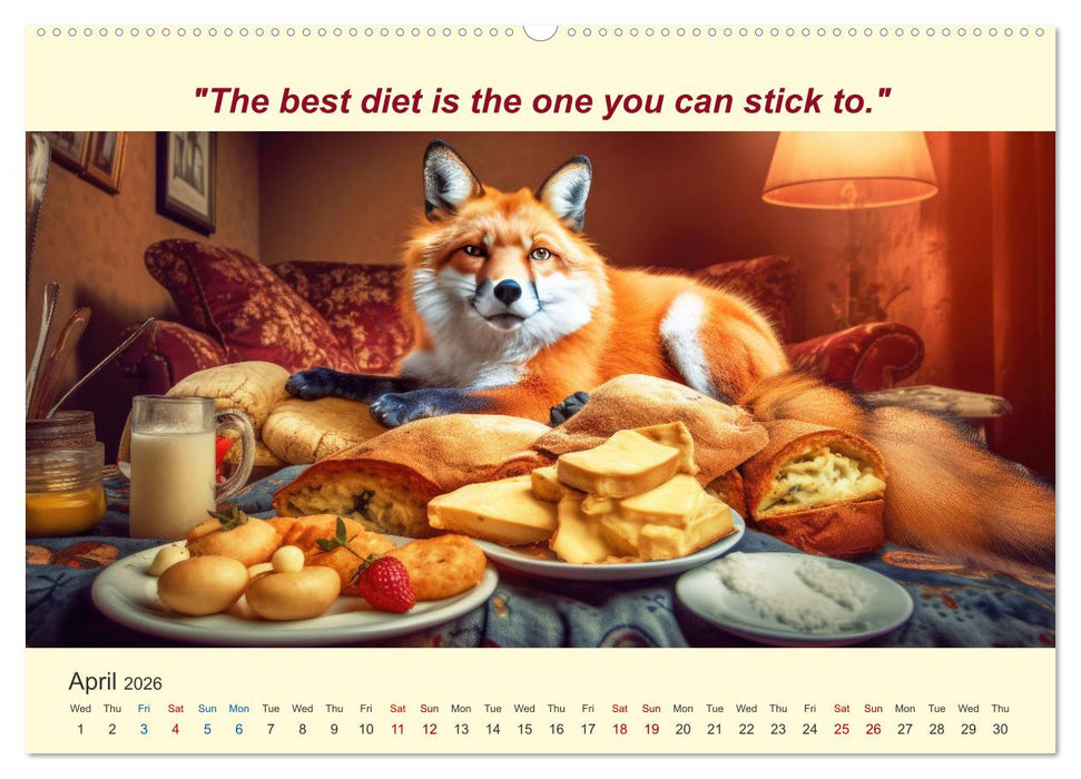 The funniest way to your dream figure (CALVENDO Monthly Calendar 2026)