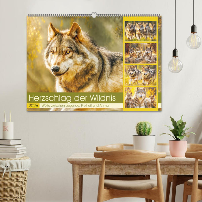 Herzschlag der Wildnis. Wölfe zwischen Legende, Freiheit und Anmut (CALVENDO Wandkalender 2026)