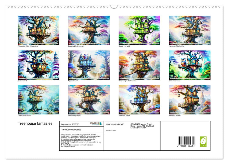 Treehouse fantasies (CALVENDO Premium-Calendar 2026)