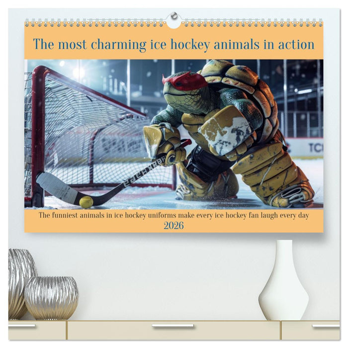 The most charming ice hockey animals in action (CALVENDO Premium-Calendar 2026)