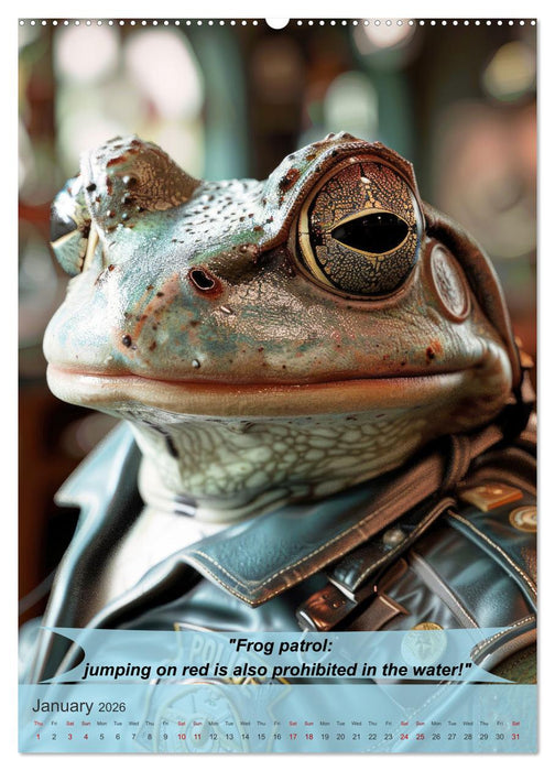 Animalistic and funny police officers (CALVENDO Premium-Calendar 2026)