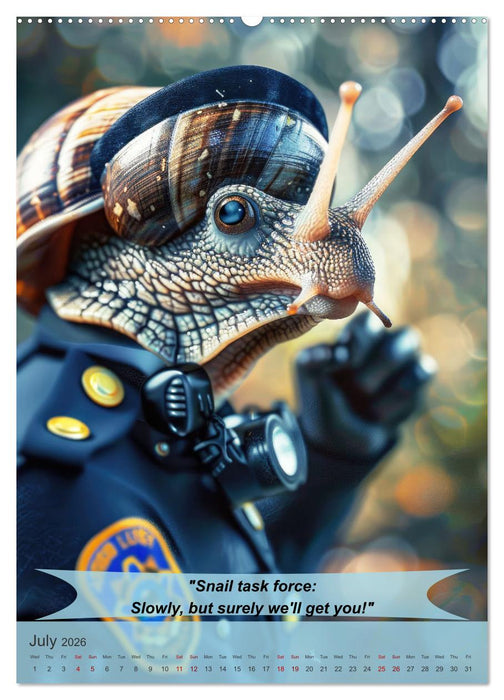 Animalistic and funny police officers (CALVENDO Premium-Calendar 2026)