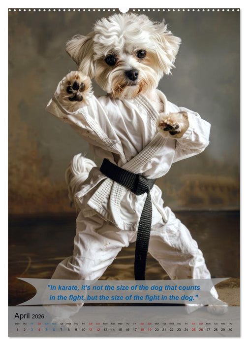 Great fun with animal karate fighters (CALVENDO Premium-Calendar 2026)