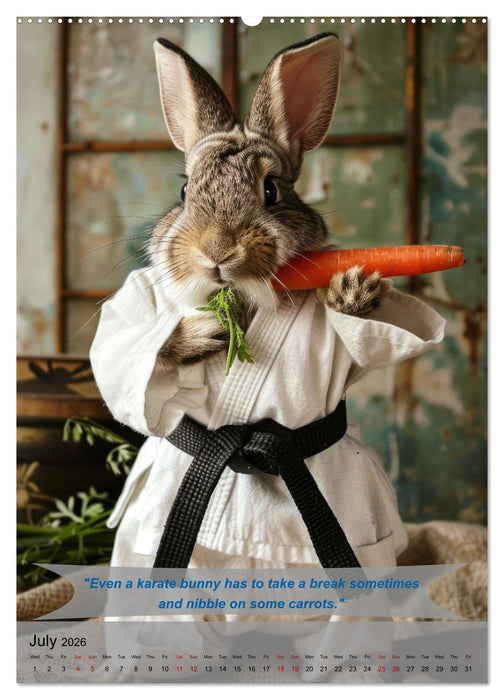 Great fun with animal karate fighters (CALVENDO Premium-Calendar 2026)