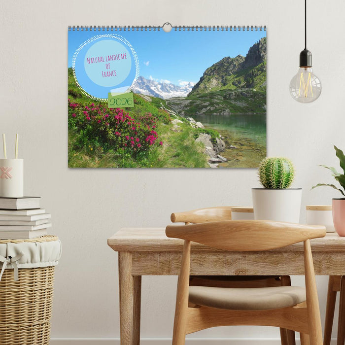 Natural landscape of France (CALVENDO Monthly Calendar 2026)