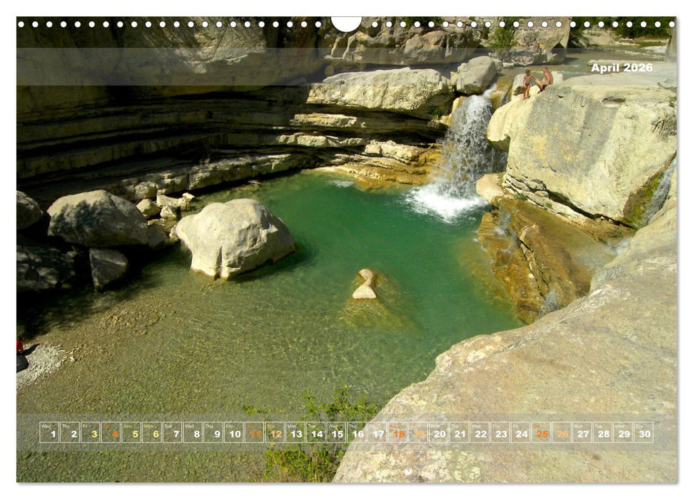 Natural landscape of France (CALVENDO Monthly Calendar 2026)