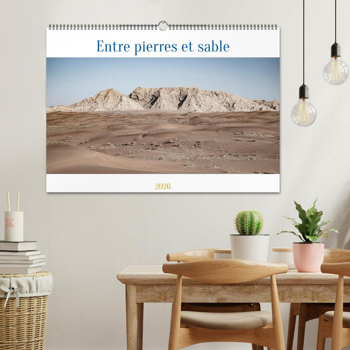Entre pierres et sable (CALVENDO Calendrier mensuel 2026)